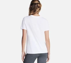 SKECHERS Gradient Short Sleeve Tee WHT Discount