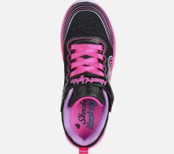 SKECHERS Heart Lights - Retro Hearts BKMT Discount