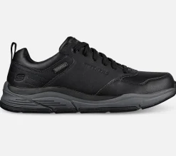 SKECHERS Relaxed Fit: Benago - Waterproof BKGY Best