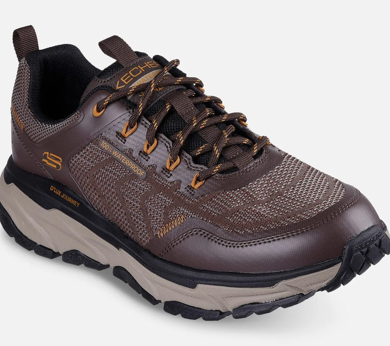 SKECHERS Relaxed Fit: D'Lux Journey - Defender Stitch - Waterproof BRN Best