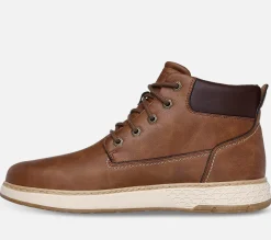 SKECHERS Relaxed Fit: Garlan - Deno - Waterproof BRN New