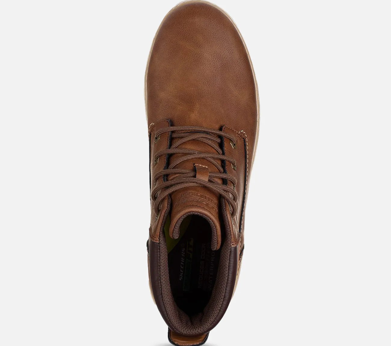 SKECHERS Relaxed Fit: Garlan - Deno - Waterproof BRN New