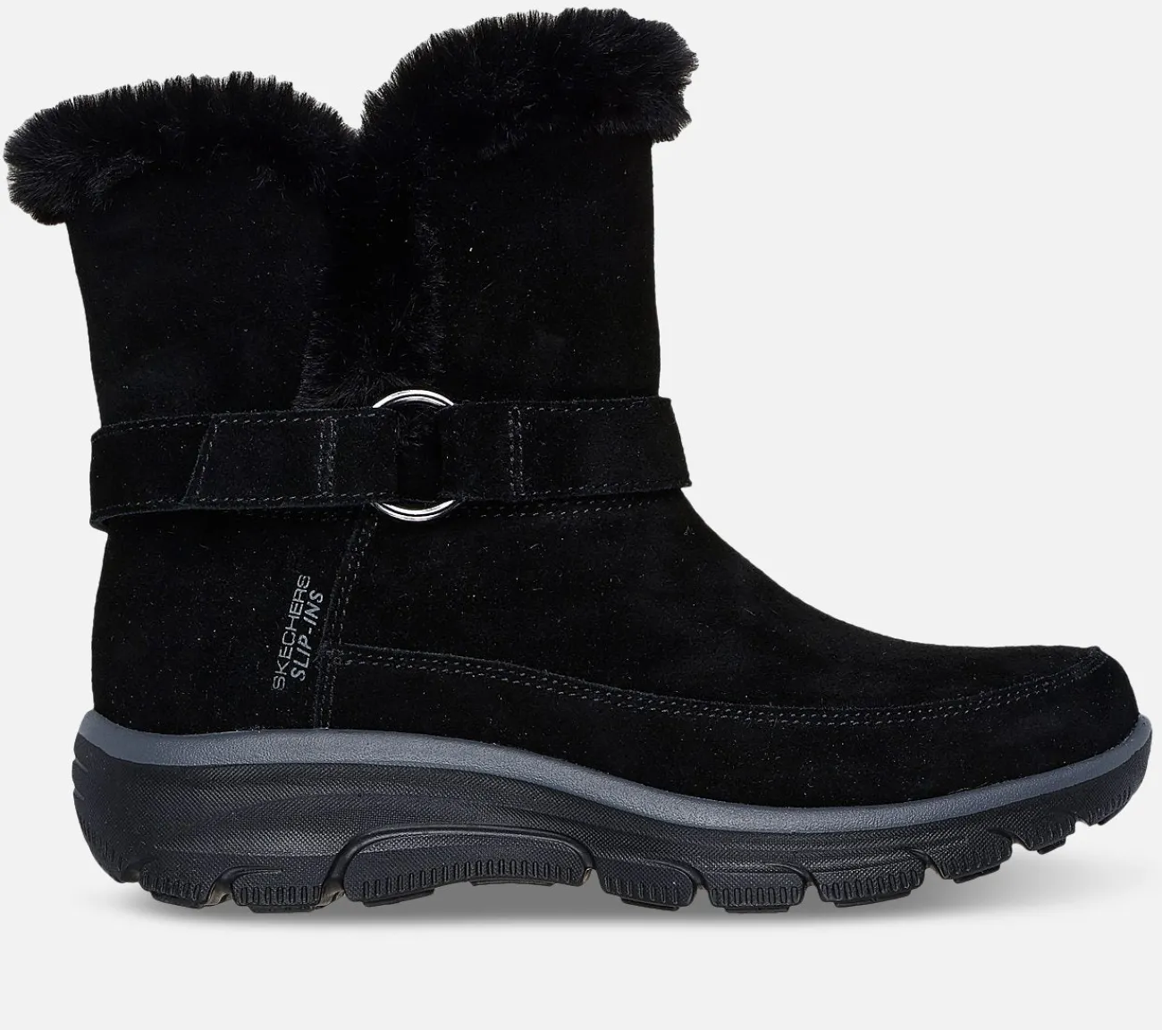 SKECHERS Relaxed Fit: Slip-ins: Easy Going - Dreamers Luxe Vibes BLK New