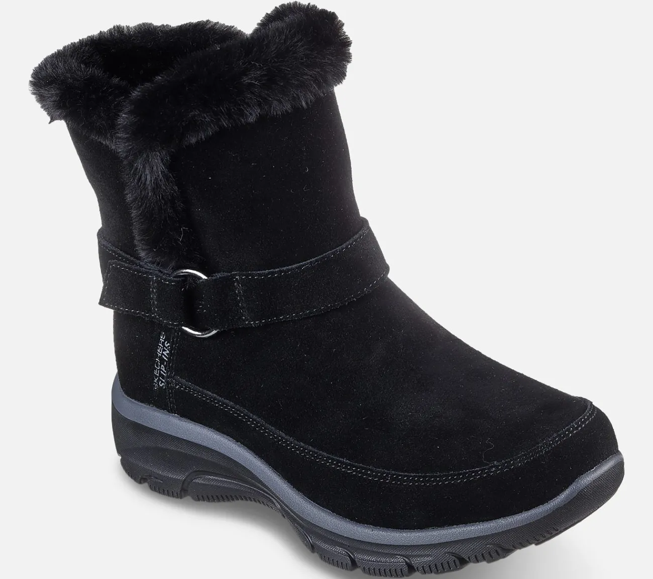 SKECHERS Relaxed Fit: Slip-ins: Easy Going - Dreamers Luxe Vibes BLK New