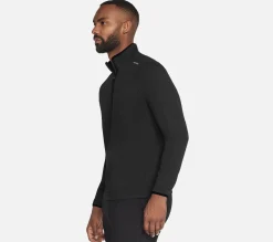SKECHERS Skech-Knits Burst 1/4 Zip BLK Clearance