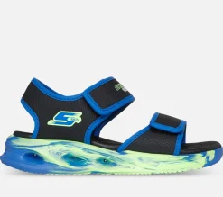 SKECHERS S-Lights: Sola Glow Sandal - Fusion Brights BKBL Discount