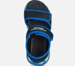 SKECHERS S-Lights: Sola Glow Sandal - Fusion Brights BKBL Discount