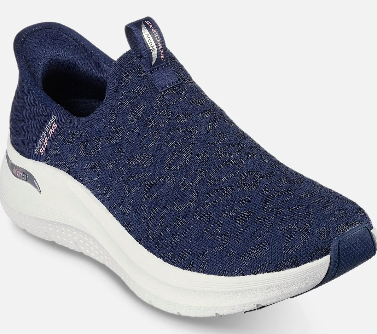 SKECHERS Slip-ins: Arch Fit 2.0 - Cheetah Chic NVY Best
