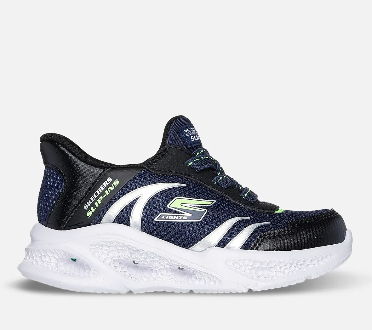 SKECHERS Slip-ins: S-Lights: Meteor-Lights - Brisk-Beams NVBK New