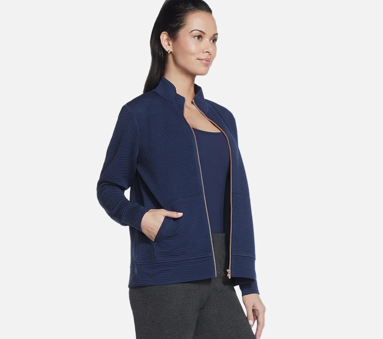 SKECHERS The Hoodless Hoodie GO WALK Everywhere Jacket NVY Online