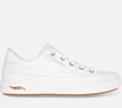 SKECHERS Wide Fit: Arch Fit Arcade - Meet Ya There WHT Sale
