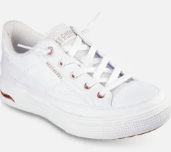 SKECHERS Wide Fit: Arch Fit Arcade - Meet Ya There WHT Sale
