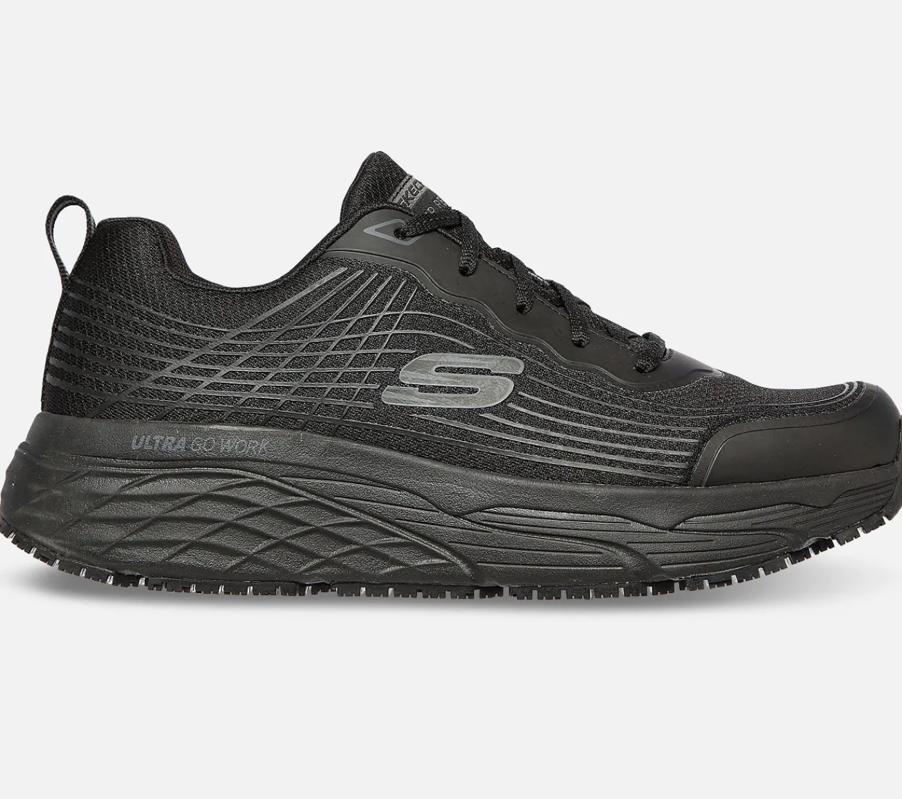 SKECHERS Work: Max Cushioning Elite SR - Rytas BLK Fashion