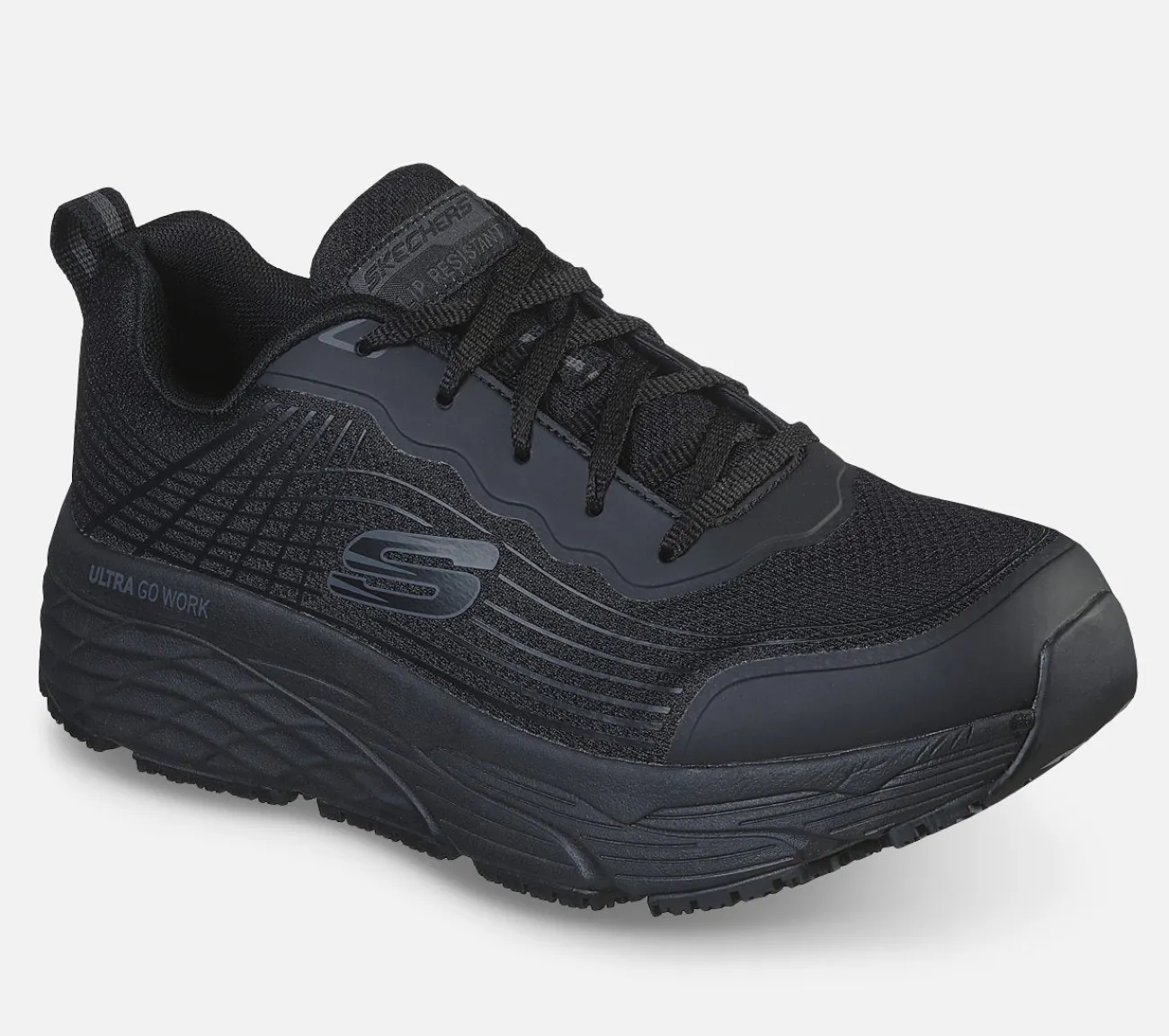 SKECHERS Work: Max Cushioning Elite SR - Rytas BLK Fashion
