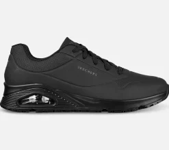 SKECHERS Work: Relaxed Fit: Uno Sr - Suta BLK Fashion